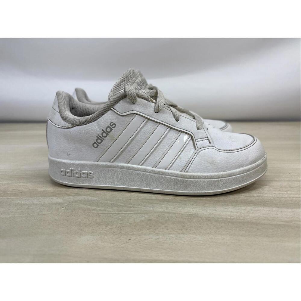 Adidas Breaknet Youth Size 1  White Tennis Shoes FY9504